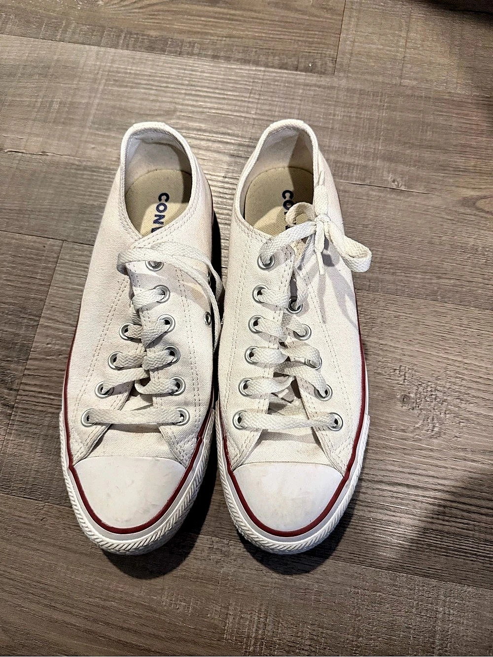 Converse Chuck Taylor All Star Low Optical White Sneakers US 8